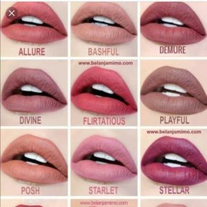 NWOT 5 piece Girlactik beauty matte lip paints